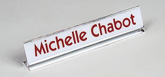 DESKTOP HOLDER ENGRAVED SIGN HOLDERS